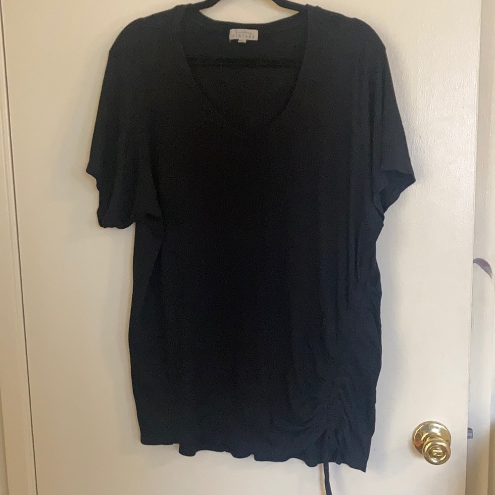 Vintage black blouse 3X